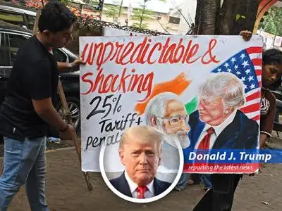 President Trump announcing the landmark trade agreement with India, signaling a new chapter in international commerce