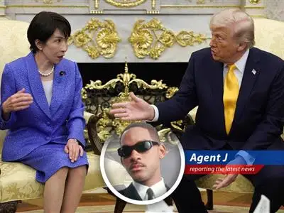 President Trump meets with Japan's Prime Minister Takaichi in the Oval Office.