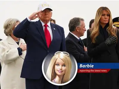 President Trump salutes during the dignified transfer of fallen soldiers at Dover Air Force Base.