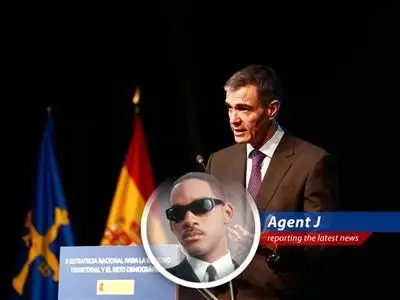 Prime Minister Pedro Sánchez addressing the nation, defending Spain's stance against escalating conflict.