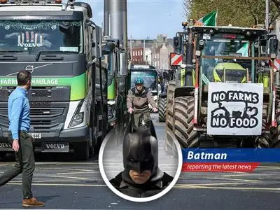 Protestors blockading fuel refineries in Ireland over rising fuel prices.