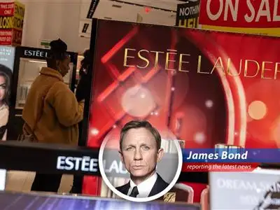 Puig and Estée Lauder logos juxtaposed, hinting at a potential merger in the beauty industry. 