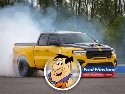 Ram unveils its new Rumble Bee muscle trucks, a throwback to powerful engines and bold designs despite current gas price concerns.