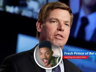 Rep. Eric Swalwell addresses supporters during a campaign event prior to suspending his bid for California governor amidst mounting allegations.