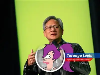 Riding the Nvidia stock split wave with a touch of Turanga Leela humor. image