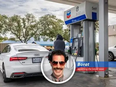 Rising fuel prices at a gas station reflecting concerns over inflation and economic impact of the Middle East conflict.