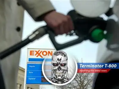 Rising gas prices at a local gas station.