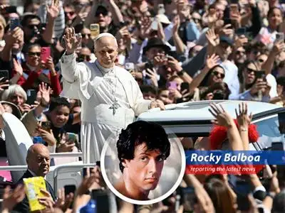 Rocky Balboa reflects on the political sparring between Trump and the Pope drawing parallels to life in the ring