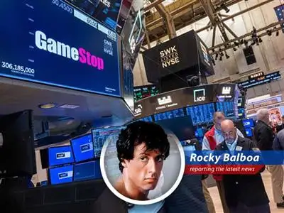 Rocky Balboa shares his thoughts on GameStop's recent financial woes and trading drama. image