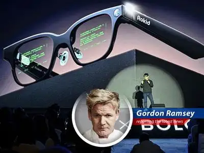 Rokid's AI-powered smart glasses, a hit in China for their teleprompting capabilities and challenge to Meta's Ray-Ban Display.