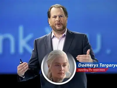 Salesforce faces Dragon Queen's scrutiny after financial dive in the market, sparks concerns from Westeros to Wall Street image