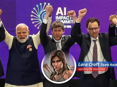 Sam Altman and Dario Amodei not holding hands at India AI Impact Summit.
