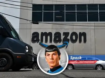 Schematic representation of Amazon's digital infrastructure experiencing a localized system failure.