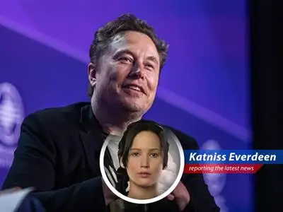 See what happens when the odds are not in Elon Musk's favor with Katniss Everdeen's satirical take on EV tariffs. image