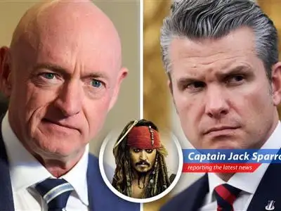 Sen. Mark Kelly, a retired Navy captain, wins a legal battle against Defense Secretary Pete Hegseth over free speech rights. image
