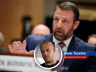Senator Markwayne Mullin during his confirmation hearing before the Senate Homeland Security and Governmental Affairs Committee.