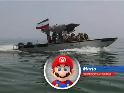 Shipping vessels navigate the Strait of Hormuz before recent attacks disrupted traffic.