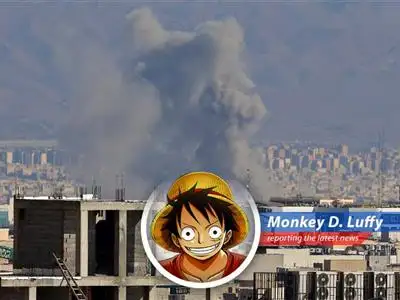 Smoke billows from oil facilities in Iran mirroring the chaos of a pirate brawl as global markets brace for impact.