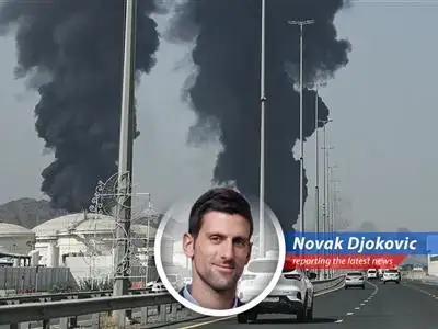 Smoke rises from Fujairah oil facilities, highlighting escalating tensions in the region.