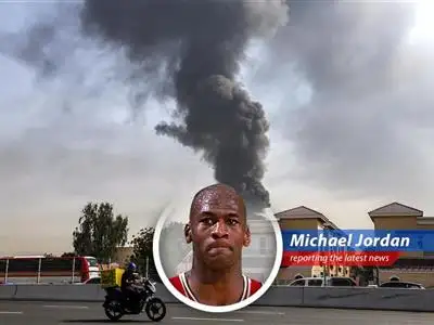 Smoke rises from damaged oil infrastructure in the UAE, highlighting the vulnerability of global energy supplies.