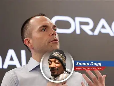 Snoop Dogg analyzing the Big Tech market trends with his signature chill. image