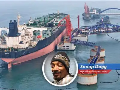 Snoop Dogg providing expert commentary on the ongoing war and its effects on the global economy.