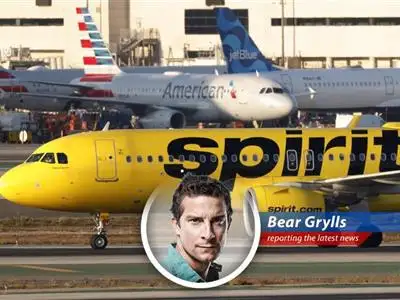 Spirit Airlines aircraft at an airport, symbolizing the airline's efforts to regain operational stability amidst financial restructuring.