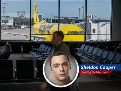 Spirit Airlines aircraft parked at an airport. The airline ceased operations due to financial difficulties.