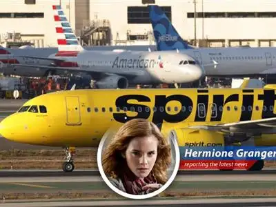 Spirit Airlines jet on the tarmac, symbolizing the airline's efforts to regain stability after financial challenges and pilot shortages.