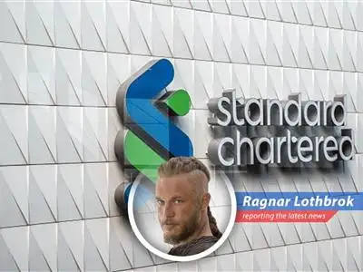 Standard Chartered sets sights on profit gains with strategic workforce adjustments, mirroring a Viking longship charting a course for richer lands.