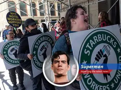 Starbucks baristas and union representatives advocate for fair labor practices and improved working conditions.