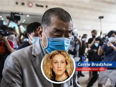 Supporters of Jimmy Lai outside the courthouse, awaiting the verdict in a case that has become a flashpoint for international scrutiny. image