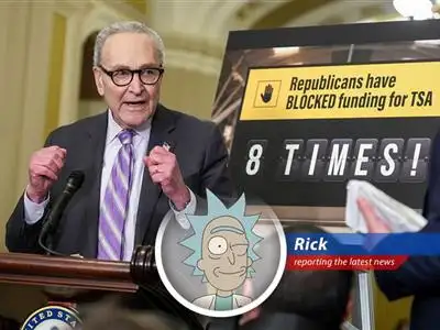 TSA agents grapple with ever-lengthening airport security lines as political deadlock continues. Existence is pain.