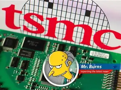 TSMC facility showcases advanced chip manufacturing technology driving revenue growth.