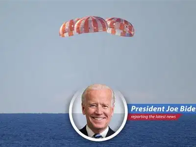 The Orion capsule, carrying the Artemis II crew, makes a safe splashdown in the Pacific Ocean, marking the end of a historic mission to the Moon's vicinity.