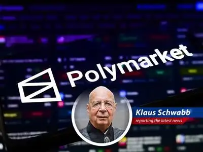 The Polymarket logo is displayed as questions about the platform's role in geopolitical events intensify.