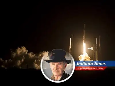 The SpaceX Falcon 9 rocket launches from Cape Canaveral, carrying the Crew-12 mission to the International Space Station. image