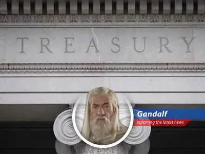 The US Treasury Building stands as a silent witness to the nation's ongoing fiscal challenges.