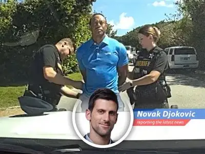 Tiger Woods during a press conference, reflecting on the importance of personal well-being amidst professional challenges.