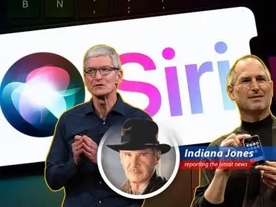 Tim Cook rings the Nasdaq opening bell at Apple Park, marking the company's 50th anniversary amid significant AI challenges