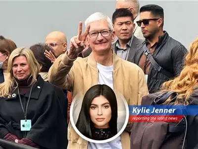 Tim Cook visiting an Apple Store in Chengdu, China, highlighting the company's strategic focus on the Chinese market.
