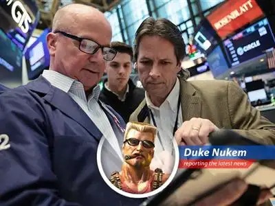 Traders on the floor of the New York Stock Exchange are keenly awaiting economic data.