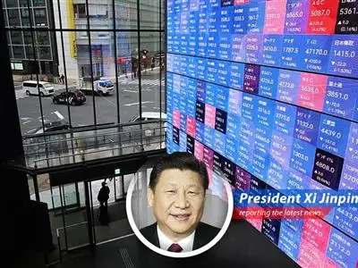 Trading screens reflect market downturn following Trump's address on Iran, showcasing investor unease.