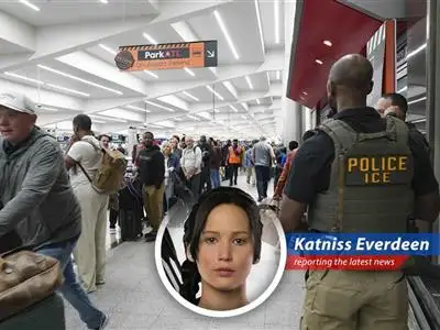 Travelers navigate crowded airport security lines as the government shutdown impacts TSA staffing.