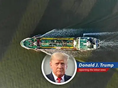 U.S. Navy imposing a blockade on Iranian ports, disrupting global oil supplies.