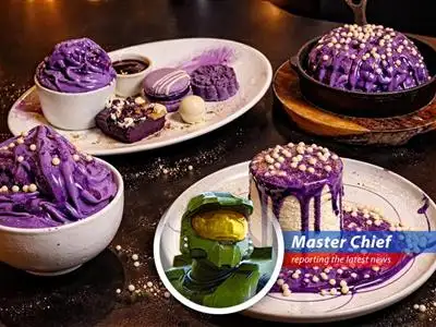 Ube desserts at Kasa and Kin, a Filipino restaurant in London, England. Ube is seeing massive growth in global food popularity.