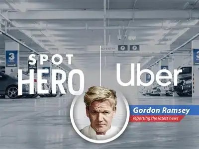 Uber's CEO Dara Khosrowshahi and SpotHero's CEO Mark Lawrence shake hands sealing the deal which is expected to enhance the Uber app with parking reservation capabilities. Will this be a match made in heaven or a disaster