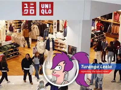 Uniqlo store showcasing its popular apparel line, driving international growth for Fast Retailing.