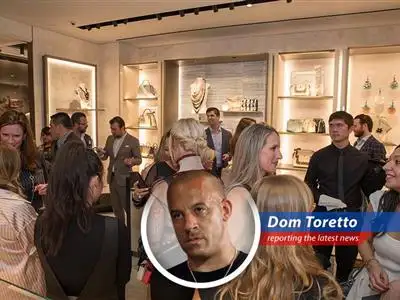 Upscale shoppers entering a private retail club, seeking curated experiences beyond traditional retail.