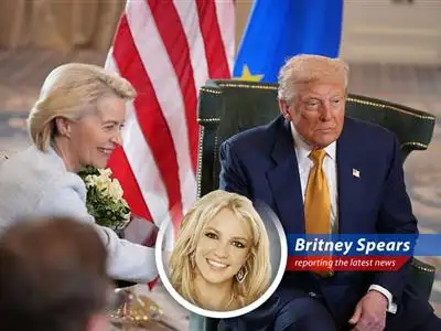 Ursula von der Leyen celebrates the provisional trade agreement with the US avoiding tariff escalation.